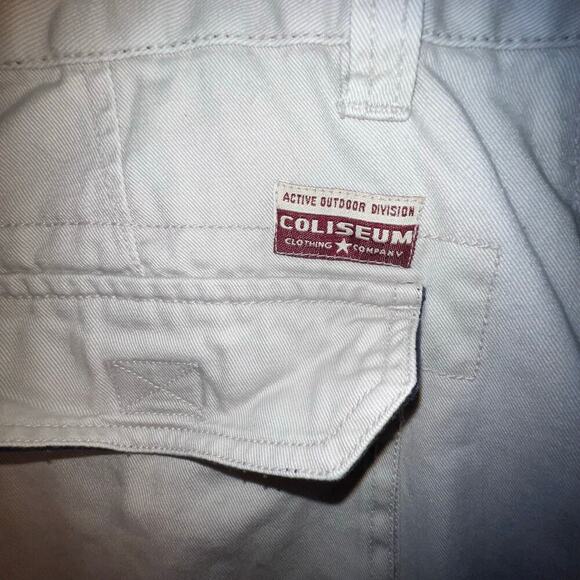 Coliseum Cargo Pants Men's Khaki 38X30 Streetwear Skater Vintage Y2K Wide Leg - Picture 7 of 9